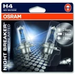 Osram 64193 Night Breaker Silver Duo +100%  H4 izzó 12V 60/55W