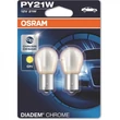 Osram 7507-02B  Diadem Chrome izzó 12V PY21W Duo Sárga