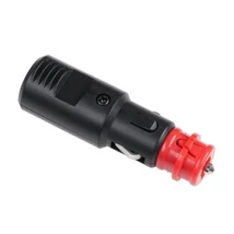 Szivargyújtó csatlakozó dugó piros betétes