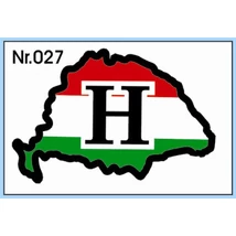 Matrica H nagy Magyarország  piros-fehér-zöld