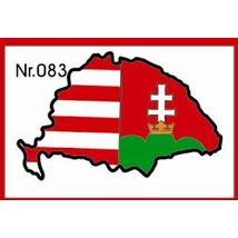 Matrica nagy Magyarország műgyantás kicsi