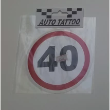 Matrica sebességhatároló 40Km/h fényvisszaverős
