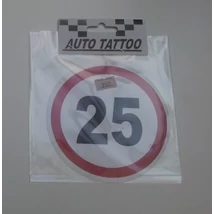 Matrica sebességhatároló 25Km/h fényvisszaverős