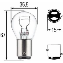 Hella 8GD004772-121 izzó 12V P21/4W
