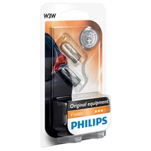 Philips 12256/2B izzó 12V W3W Duo