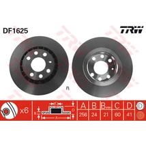 TRW - DF1625 - Féktárcsa első