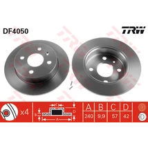 TRW - DF4050 - Féktárcsa hátsó