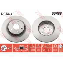 TRW - DF4373 - Féktárcsa első