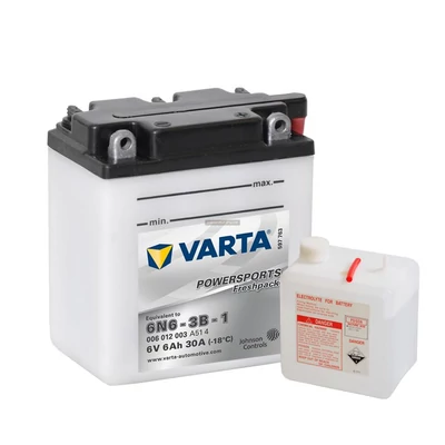 Varta 6N6 - 3B-1  6Ah/30A  Akkumulátor-savas