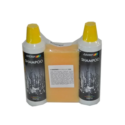 Autósampon szett waxos+szivacs 2X500ml. Motip 000756
