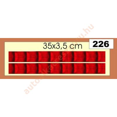 Matrica fényvisszaverőcsík piros hosszú