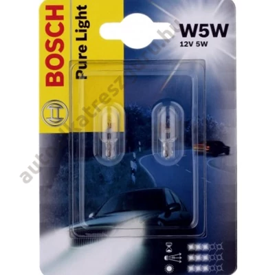 Bosch 1987301052 Longlife izzó 12V W5W Duo