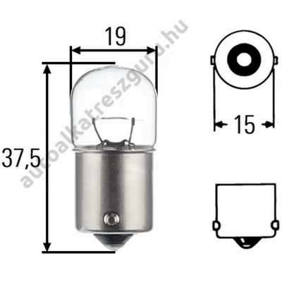 Hella 8GA002071-131 izzó 12V R10W