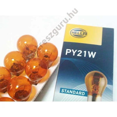 Hella 8GA006841-121 izzó 12V PY21W Sárga