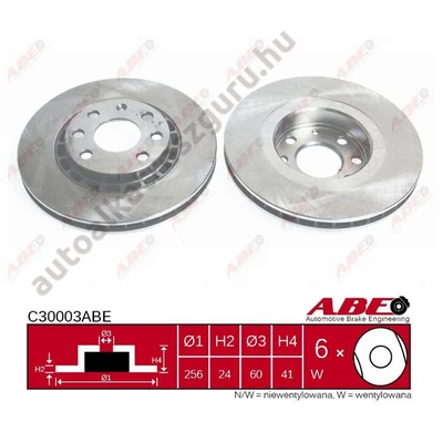 ABE - C30003ABE - Féktárcsa első