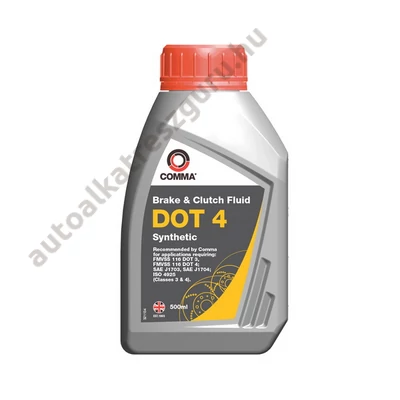 Fékfolyadék Dot 4 Comma 500ml.