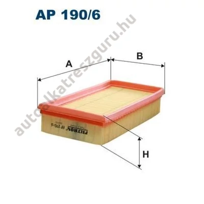 Filtron - AP190/6 - Légszűrő