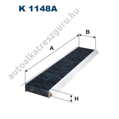 Filtron - K1148A - Pollenszűrő aktív szenes