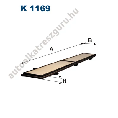 Filtron - K1169 - Pollenszűrő