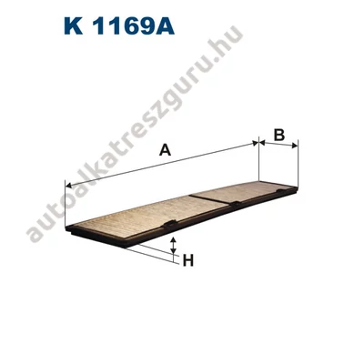 Filtron - K1169A - Pollenszűrő aktív szenes