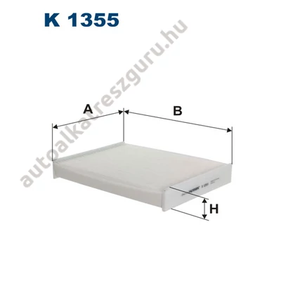 Filtron - K1355 - Pollenszűrő