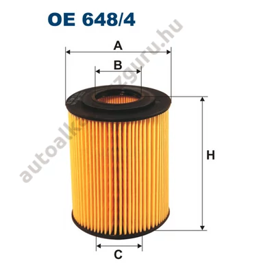 Filtron - OE648/4 - Olajszűrő betét