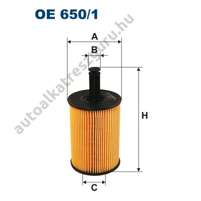 Filtron - OE650/1 - Olajszűrő betét