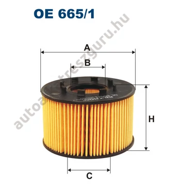 Filtron - OE665/1 - Olajszűrő betét