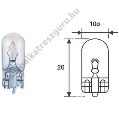 Hella 8GP003594-141 izzó 12V W3W