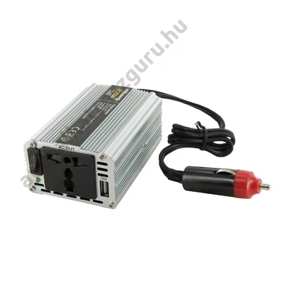 Áramátalakító  (Inverter)  12V/230V 200W+ USB  Whitenergy