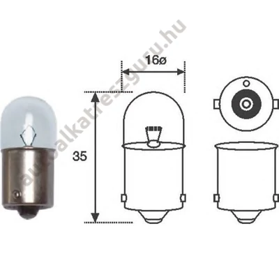 Magneti Marelli 004008100000 izzó 12V R10W