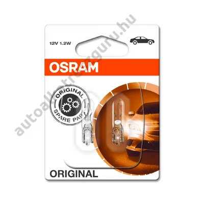Osram 2721-02B műszerfal izzó 12V W1.2W Duo