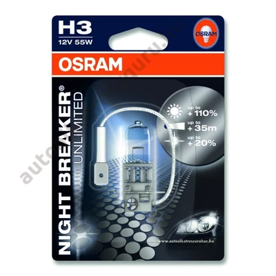 Osram 64151 Night Breaker Unlimited H3 izzó 12V 55W