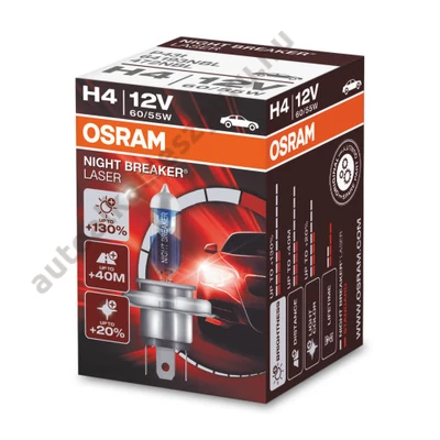 Osram 64193  Night Breaker Laser +150%  H4 izzó 12V 60/55W