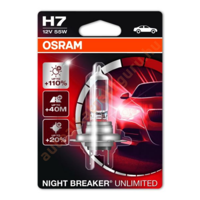 Osram 64210 Night Breaker Unlimited + 110%  H7 izzó 12V 55W