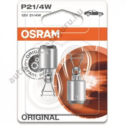 Osram 7225-02B izzó 12V P21/4W Duo
