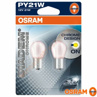 Osram 7507-02B  Diadem Chrome izzó 12V PY21W Duo Sárga