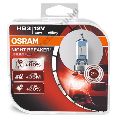 Osram 9005 Night Breaker Unlimited HB3 izzó 12V 60W Duo