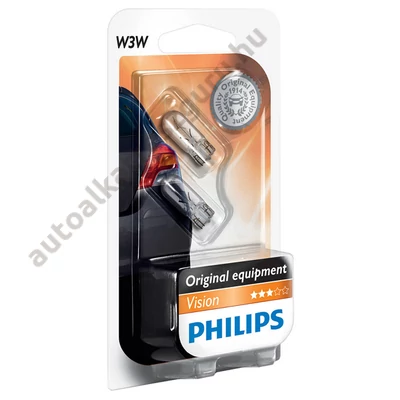 Philips 12256/2B izzó 12V W3W Duo